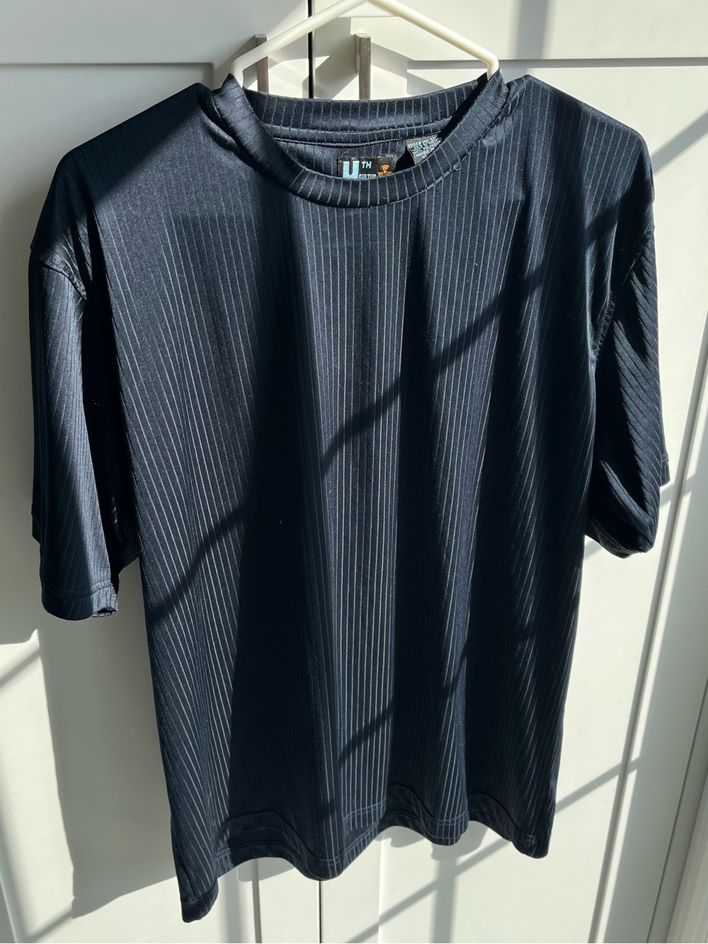 Vintage Navy Pinstripe Short-Sleeve T Shirt